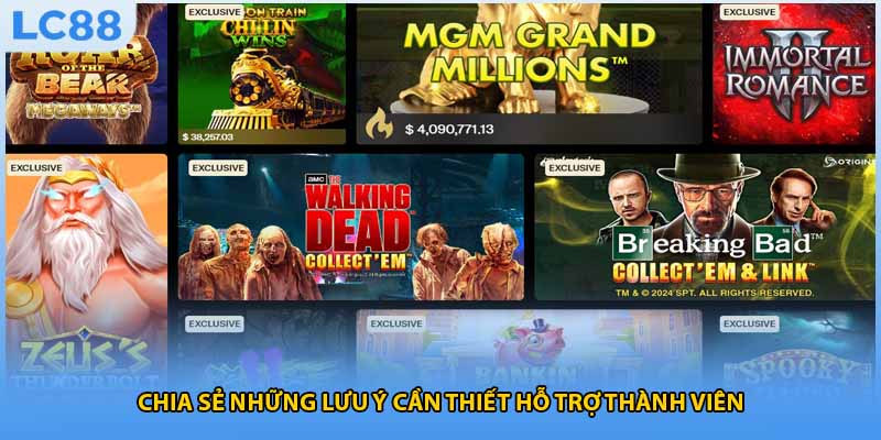 Chia sẻ những lưu ý cần thiết hỗ trợ thành viên